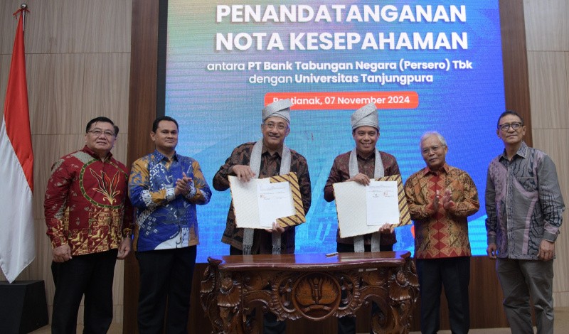 BTN Perkuat Sinergi Dengan Universitas Tanjungpura Untuk Pengembangan Civitas Akademika Menuju Indonesia Emas