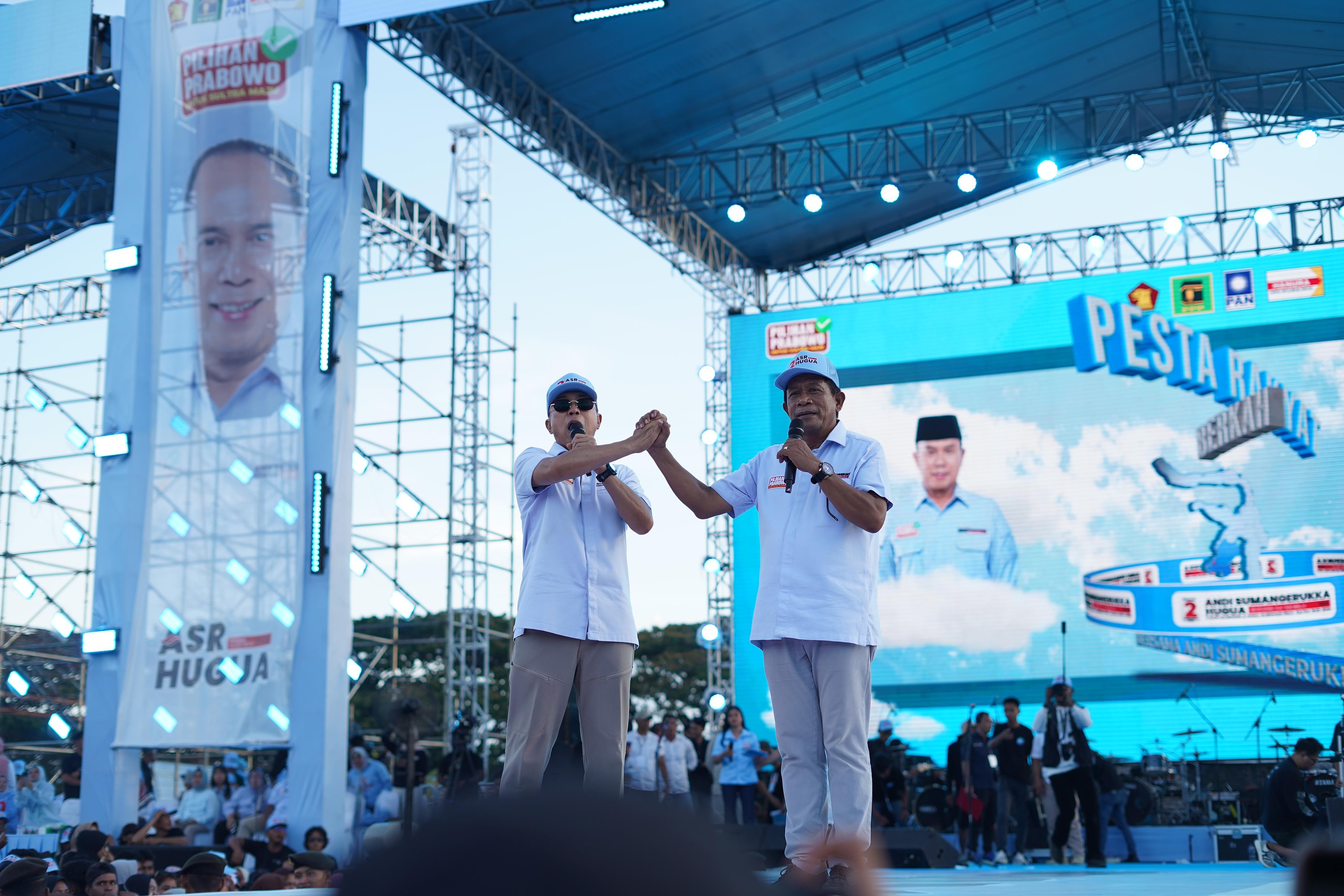 Berlangsung Meriah! Pesta Rakyat Berkah Simbol Komitmen ASR-Hugua Majukan Sultra