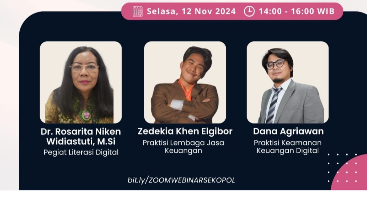 Tangkal Ancaman Siber, Sekolah Politik dan Komunikasi Indonesia Gelar Webinar ‘Keamanan dan Privasi dalam Keuangan Digital’