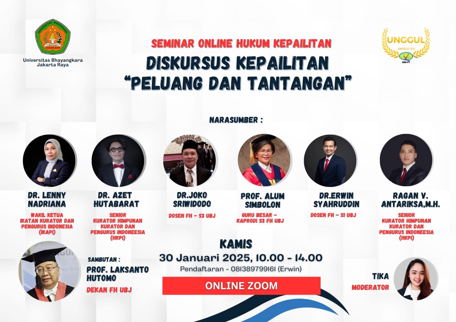 Tantangan Baru Fh Ubhara Unggul Dalam Menjawab Persoalan Kepailitan