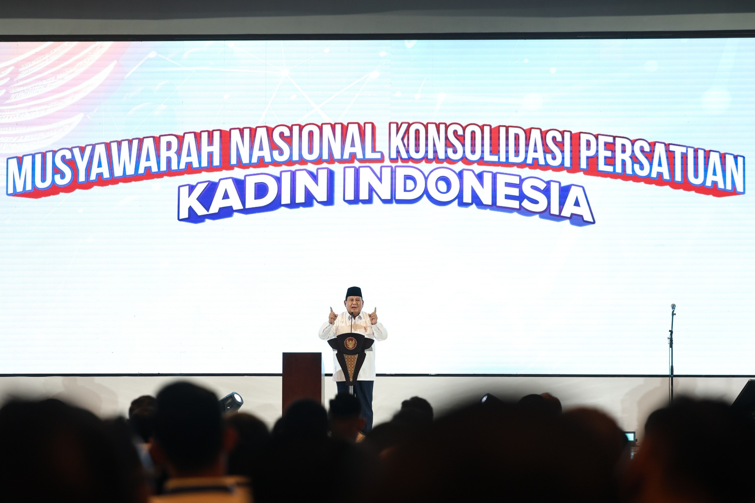 Di Munas Kadin, Prabowo Ingatkan Jaga Kekompakan