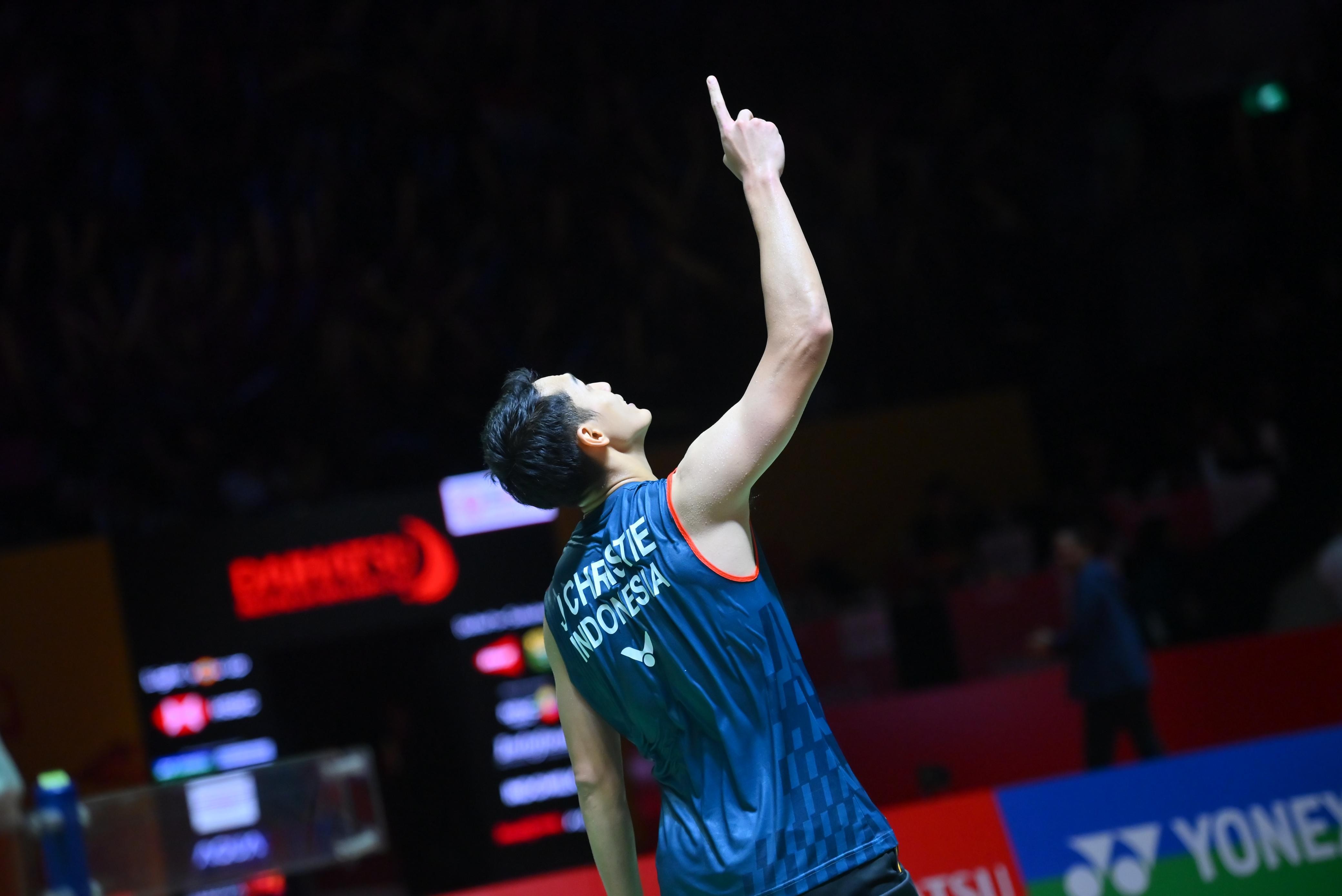 Jonatan Christie ke Final Indonesia Masters 2025 Setelah Menang Dramatis atas Wang Tzu Wei