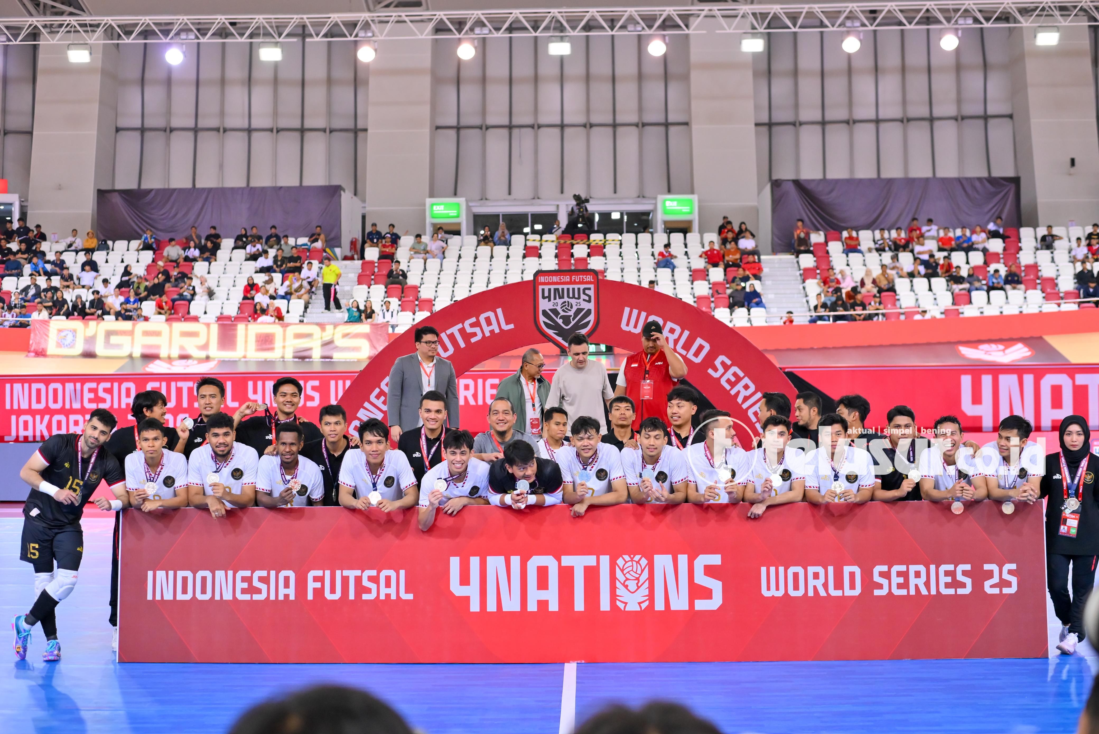 FOTO: Timnas Futsal Indonesia Raih Peringkat Kedua pada Ajang Futsal 4 Nations World Series 2025