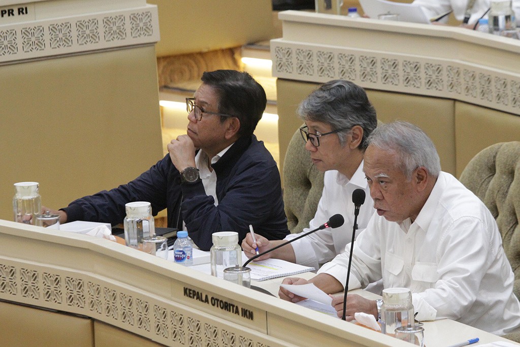 Kepala OIKN Basuki Hadimuljono Raker Dengan Komisi II DPR  Bahas Dana IKN