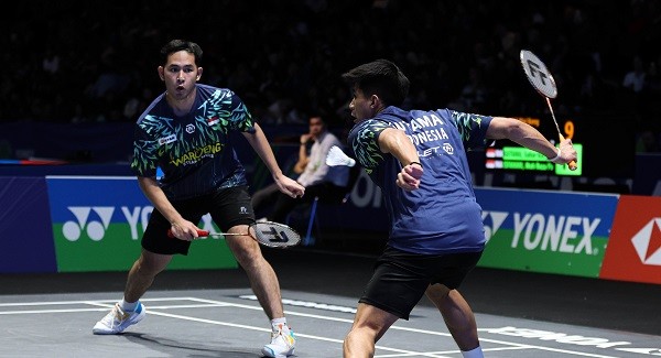 Ganda Putra Indonesia Sabar/Reza Kalahkan Unggulan Tiga China di All England 2025