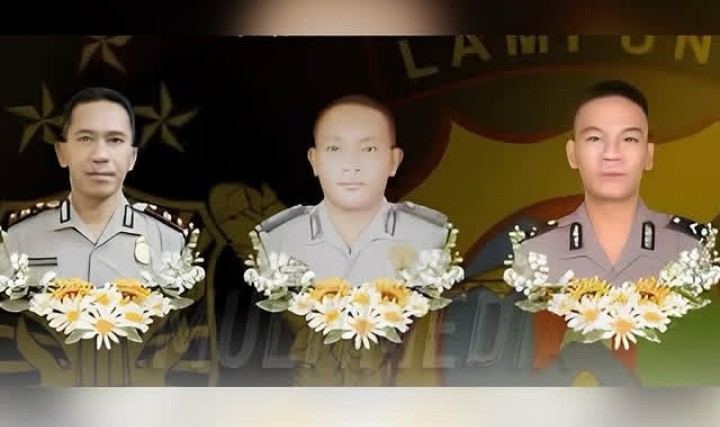 Kapolri Naikkan Pangkat Tiga Anggota yang Gugur di Way Kanan 