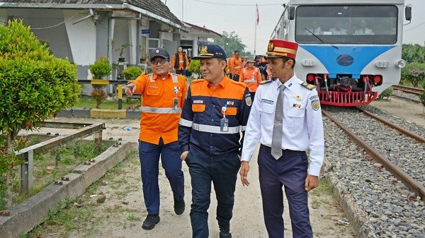 Masuki Mudik Lebaran, Manajemen KAI Sumut Cek Lintas Medan – Rantau Prapat