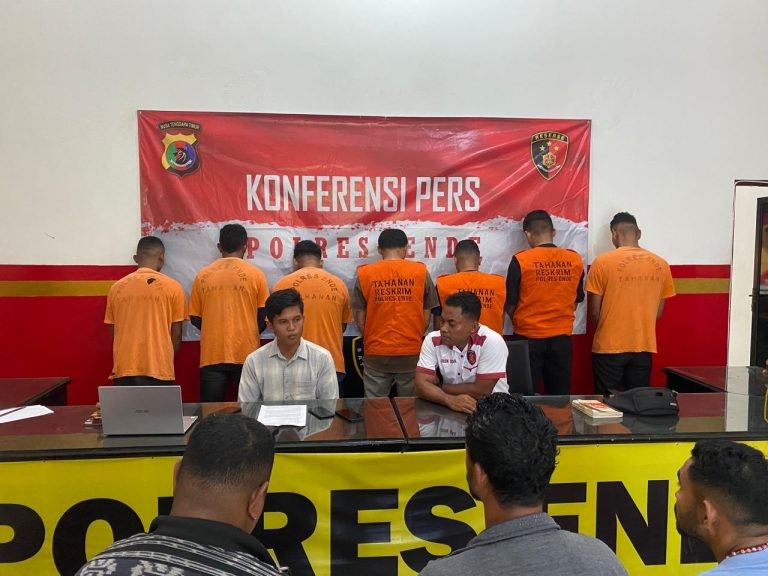 Polres Ende Tangkap Tujuh Pelaku Penganiayaan di Ende Selatan