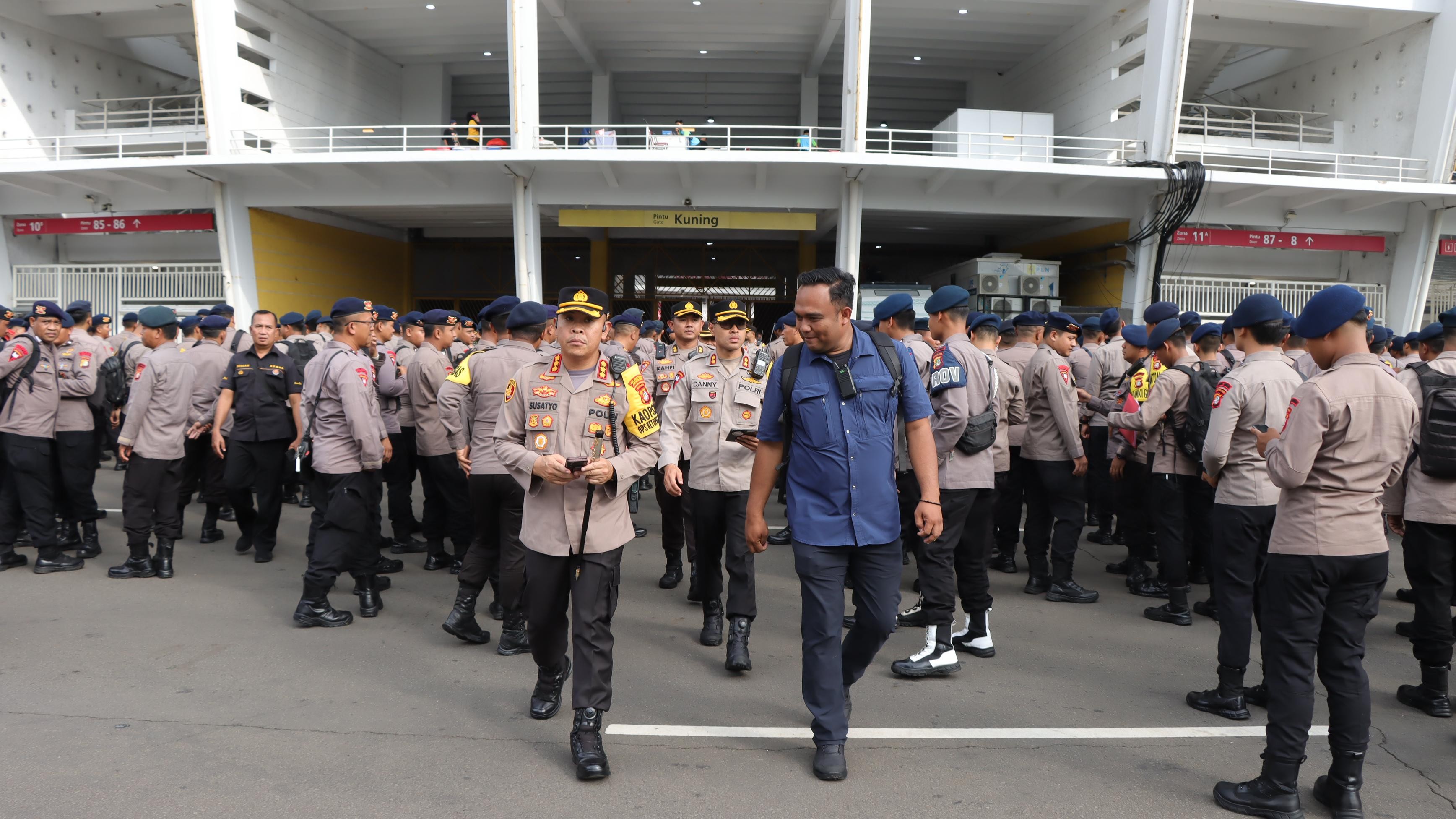 Persija vs Persebaya, 2.898 Personel Kepolisian Amankan GBK