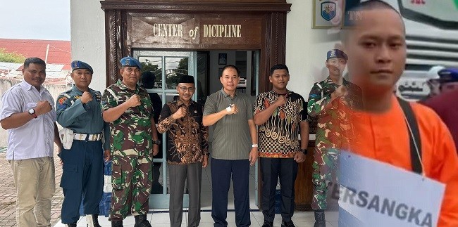 Dijumpai Haji Uma di Tahanan Denpomal Lhokseumawe, Tersangka Pembunuhan Sales Mobil Menangis
