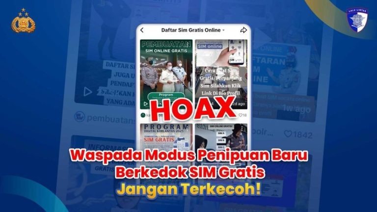 Korlantas Polri Tegaskan Info Penerbitan SIM Gratis Hoaks