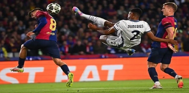 Duel Sengit di Kandang Barcelona, Inter Milan Gagalkan Kemenangan Tuan Rumah