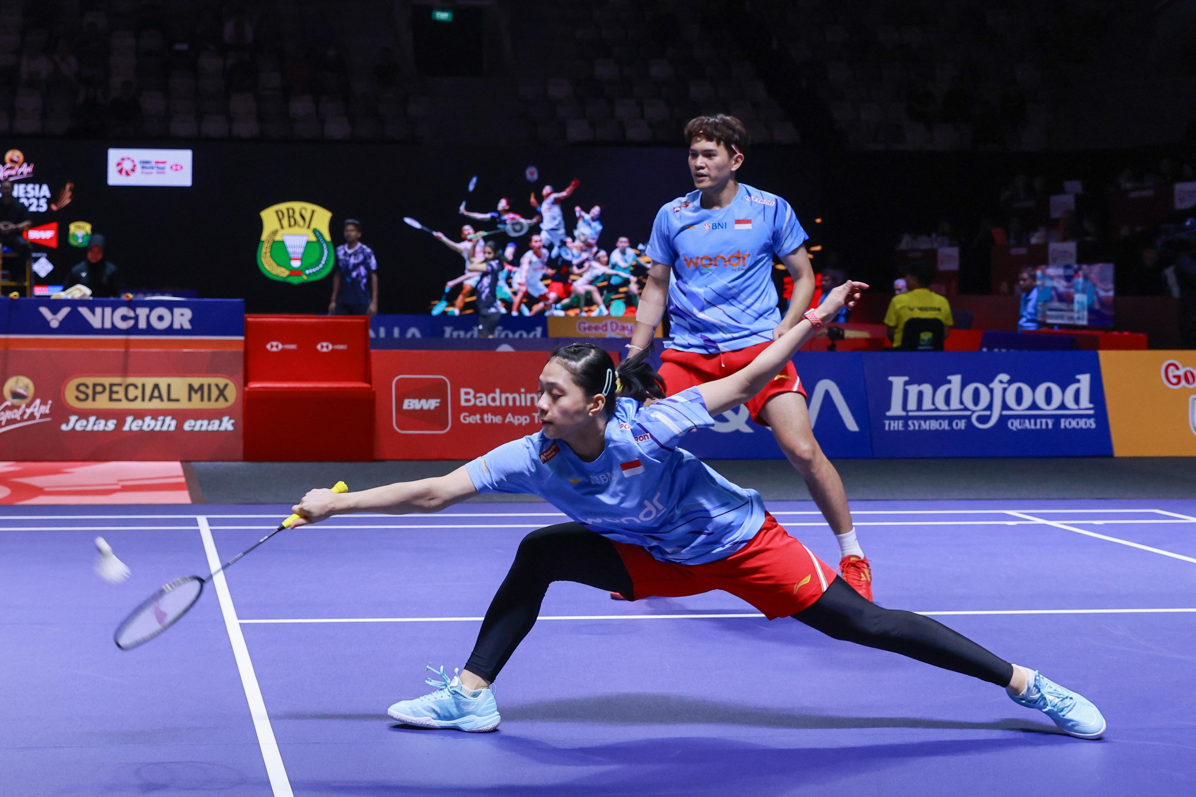 Tumbangkan Ganda Singapura, Adnan/Indah ke Perempat Final Indonesia Open 2025
