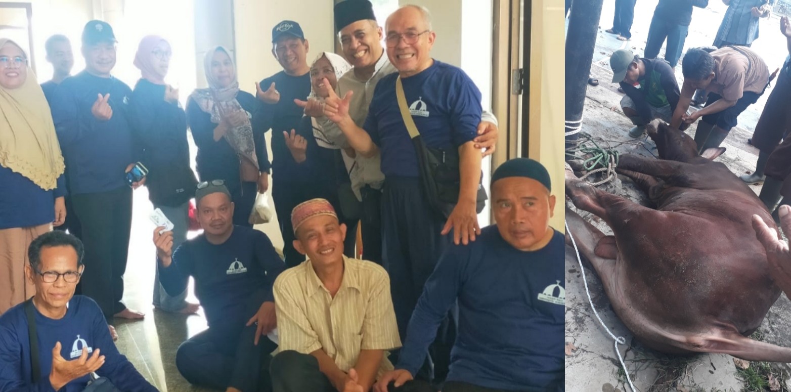 Gelar Penyembelihan Hewan Kurban Universitas Borobudur Jalin Silaturahmi Dengan Masyarakat
