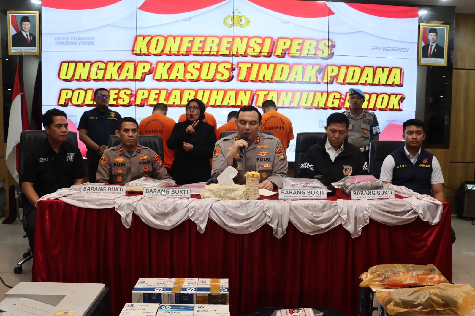 Polres Pelabuhan Tanjung Priok Bongkar Sindikat Pemalsu Materai Senilai Rp 1,1 Miliar