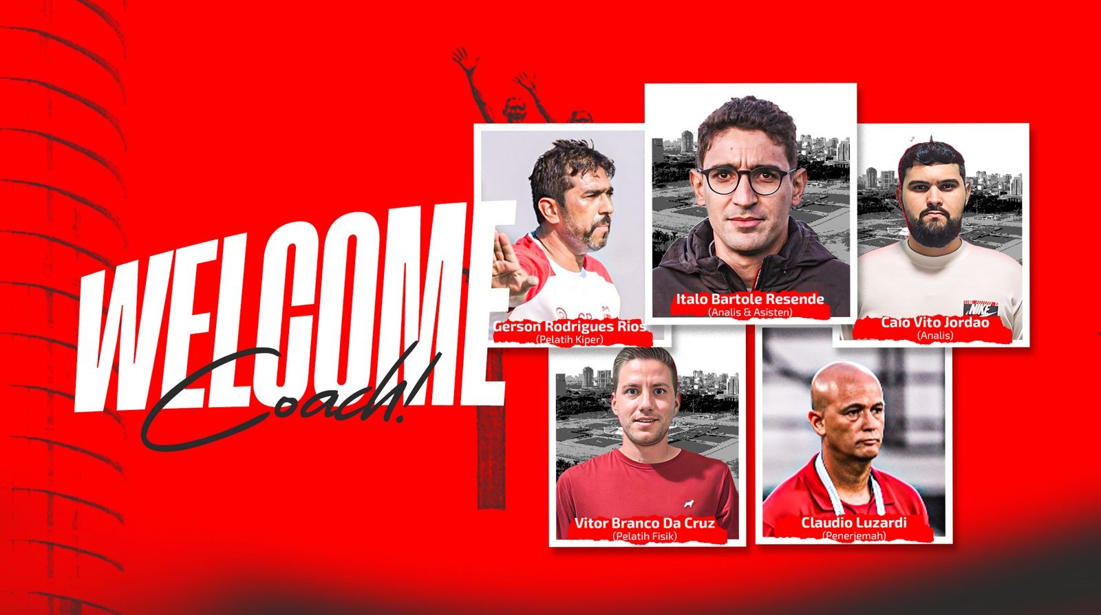 Persija Perkenalkan Lima Tim Kepelatihan yang Bakal Bantu Pelatih Mauricio Souza