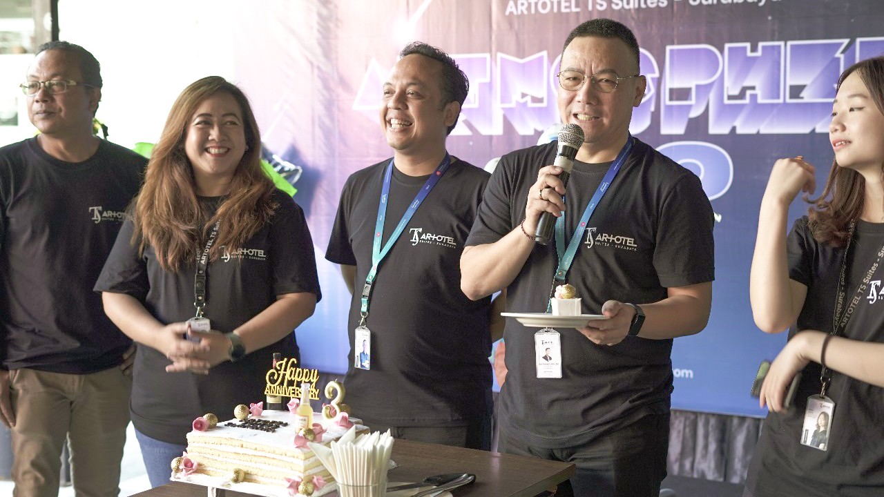 Artotel TS Suites Surabaya Rayakan 3 Tahun Perjalanan Penuh Warna dan Apresiasi