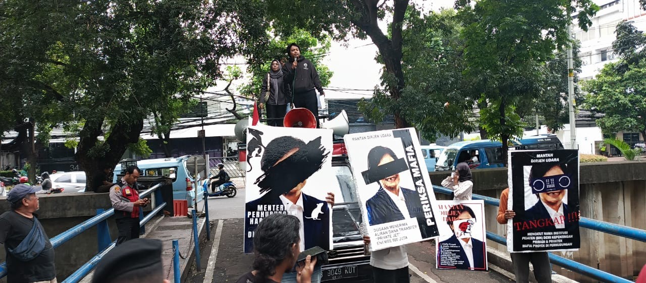 Aliansi Rakyat Anti Mafia Minta KPK Periksa Stafsus Menhub Maria Kristi