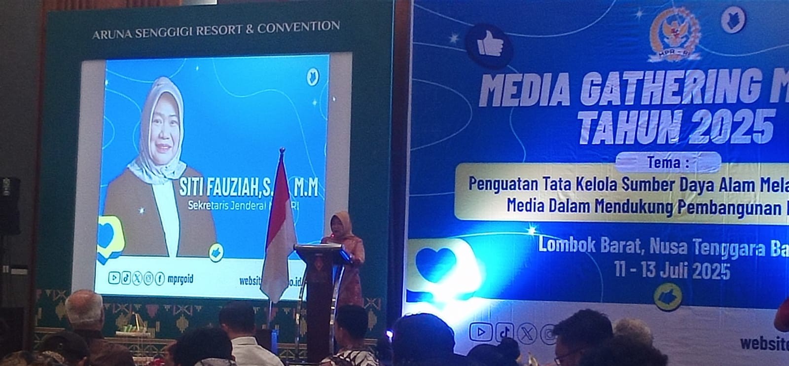 Sekjen MPR Dorong Peran Media Publikasikan Potensi NTB Lewat Media Gathering di Mandalika