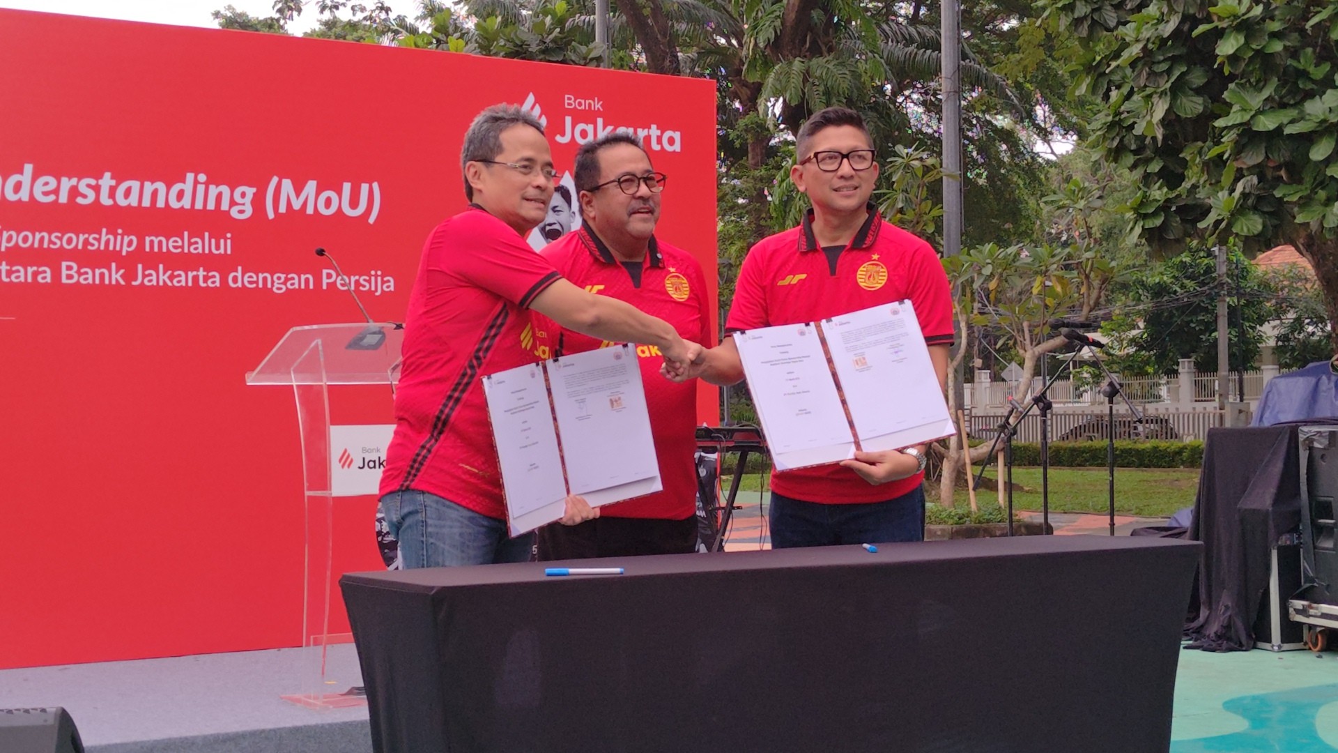 Persija Resmikan Kerja Sama Sponsorship dengan Bank Jakarta