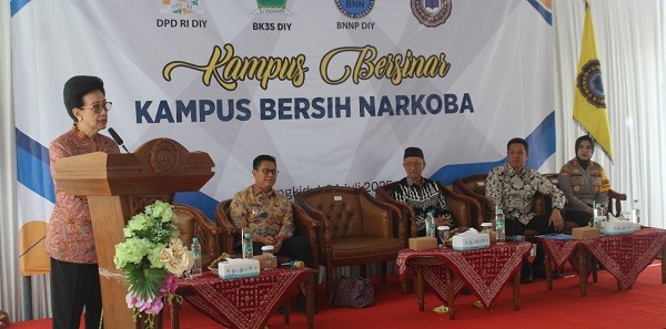 GKR Hemas Soroti Bahaya Narkoba Di Kalangan Pemuda Dan Dukung Kampus Bersinar 