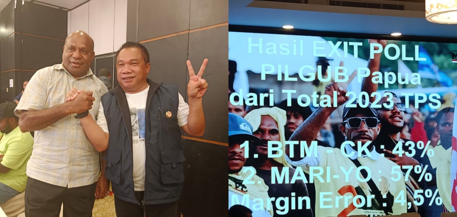 GCP Berhasil dan Sukses Memenangkan Pasangan Mari Yo di PSU Papua
