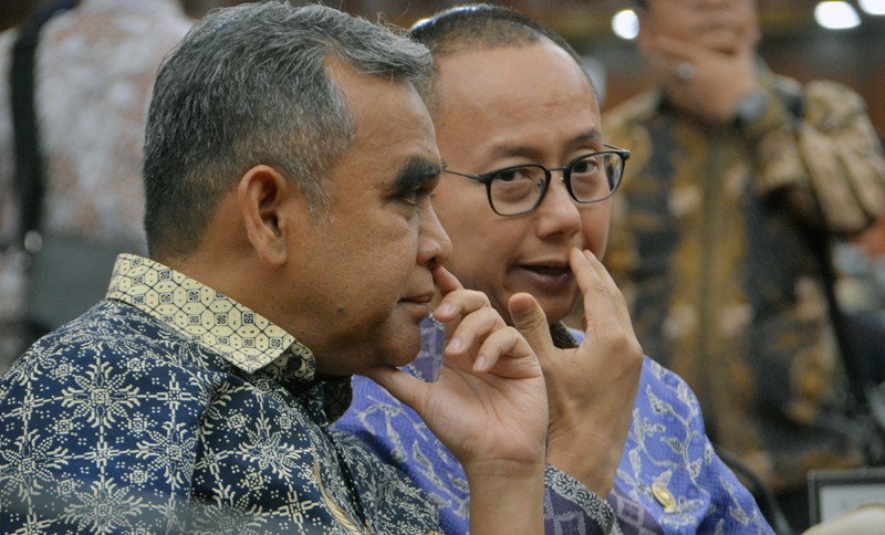 Perbincangan Serius Pimpinan MPR RI pada Gladi Resik Sidang Tahunan 2025