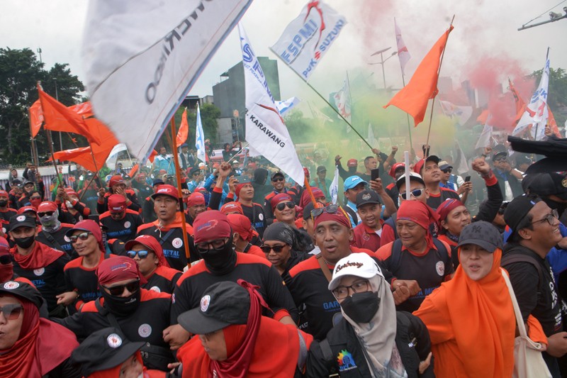 Demo Buruh di DPR