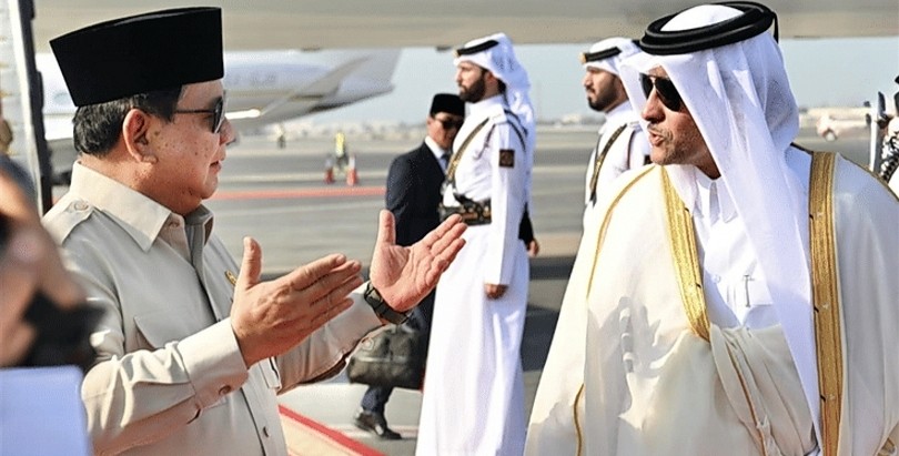 Tiba di Doha, Prabowo Temui Emir Qatar Pasca Serangan Israel