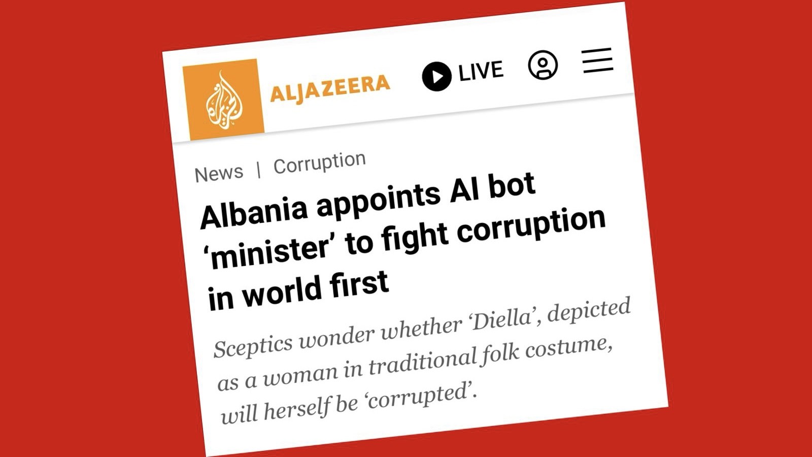 Dan Artificial Intelligence Pun Diangkat Menjadi Menteri