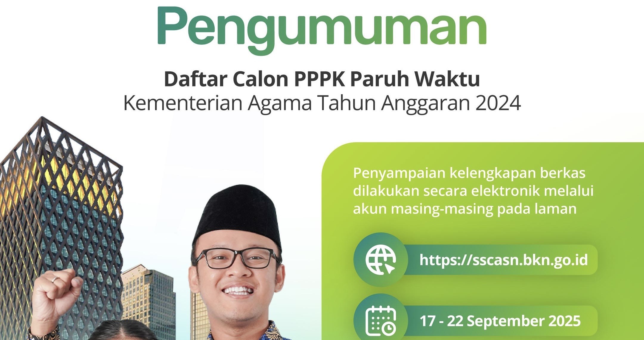 Kemenag Umumkan Calon PPPK Paruh Waktu 2024, Ini Daftarnya