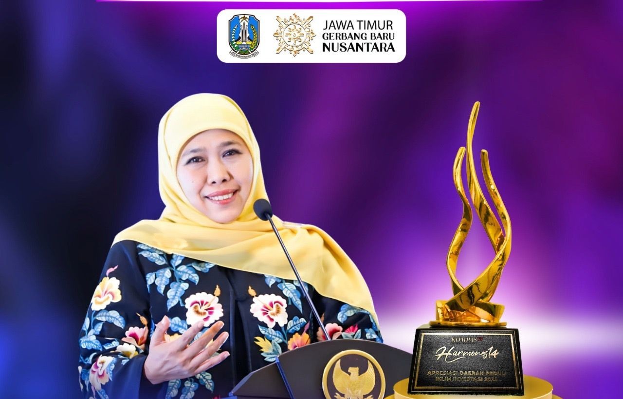 Sabet Penghargaan Daerah Peduli Inventasi, Gubernur Khofifah: Penghargaan Ini Bukti Sinergi Wujudkan Jawa Timur Magnet Investasi
