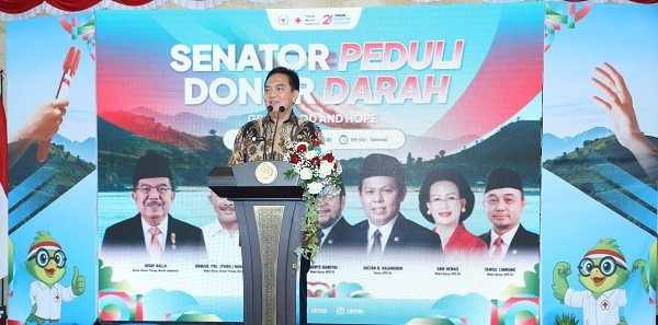 HUT DPD RI Gelar Aksi Senator Peduli Donor Darah Bersama PMI