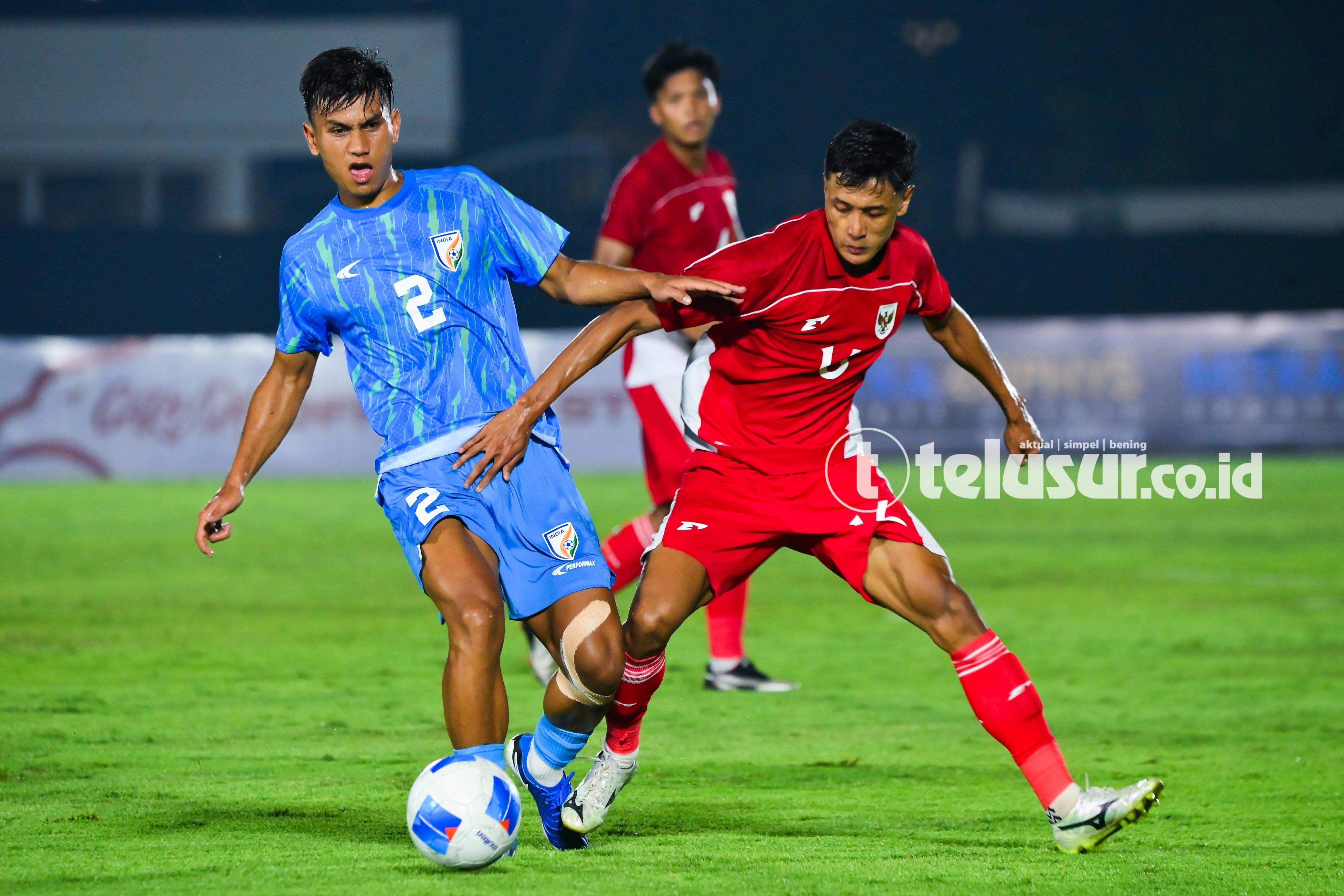 Timnas Indonesia U-23 Takluk dari India di Laga Uji Coba Internasional