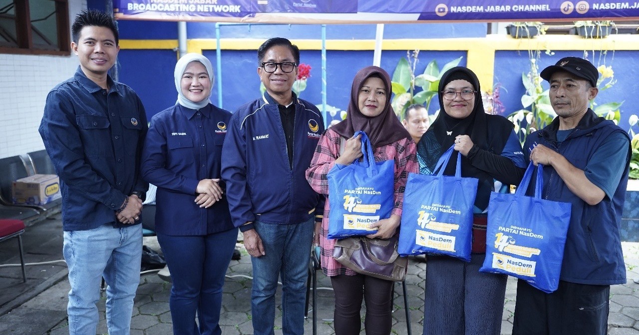 NasDem Jabar Rayakan HUT ke-14 Lewat Aksi Sosial di Tengah Masyarakat