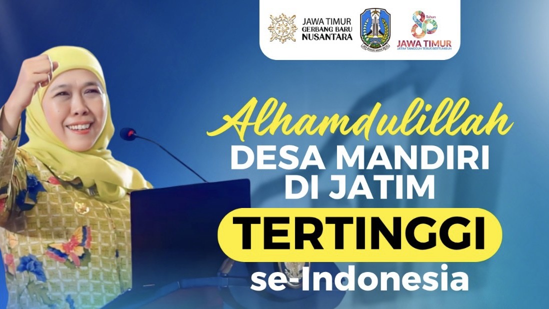 Jatim Miliki 4.716 Desa Mandiri dan Terbanyak se-Indonesia, Khofifah: Komitmen Bangun Desa Berkelanjutan