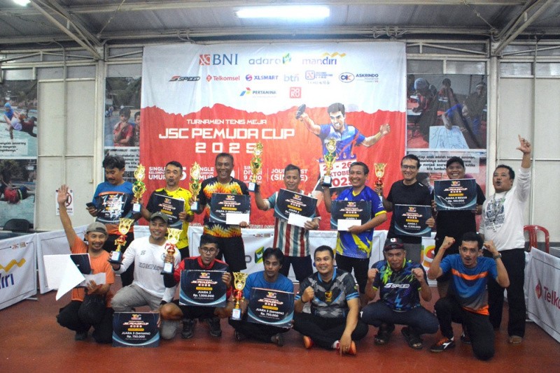 269 Orang Petenis Meja ikuti JSC PEMUDA CUP 2025