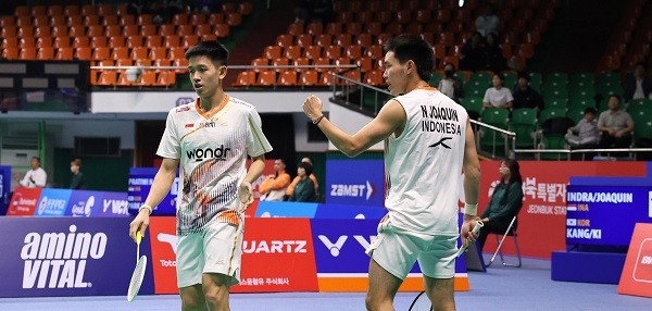 Raymond Indra/Nikolaus Joaquin ke Semifinal Korea Masters 2025 Usai Kalahkan Tuan Rumah