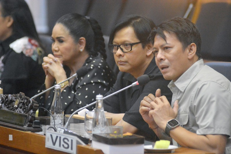 Badan Legislasi (Baleg) DPR menggelar Rapat Pleno RDPU dengan Asosiasi Komposer dan Pencipta Lagu