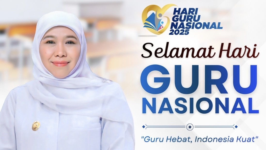 Di Hari Guru Nasional, Gubernur Khofifah Apresiasi Dedikasi 345.454 Guru Tingkatkan Prestasi Jatim