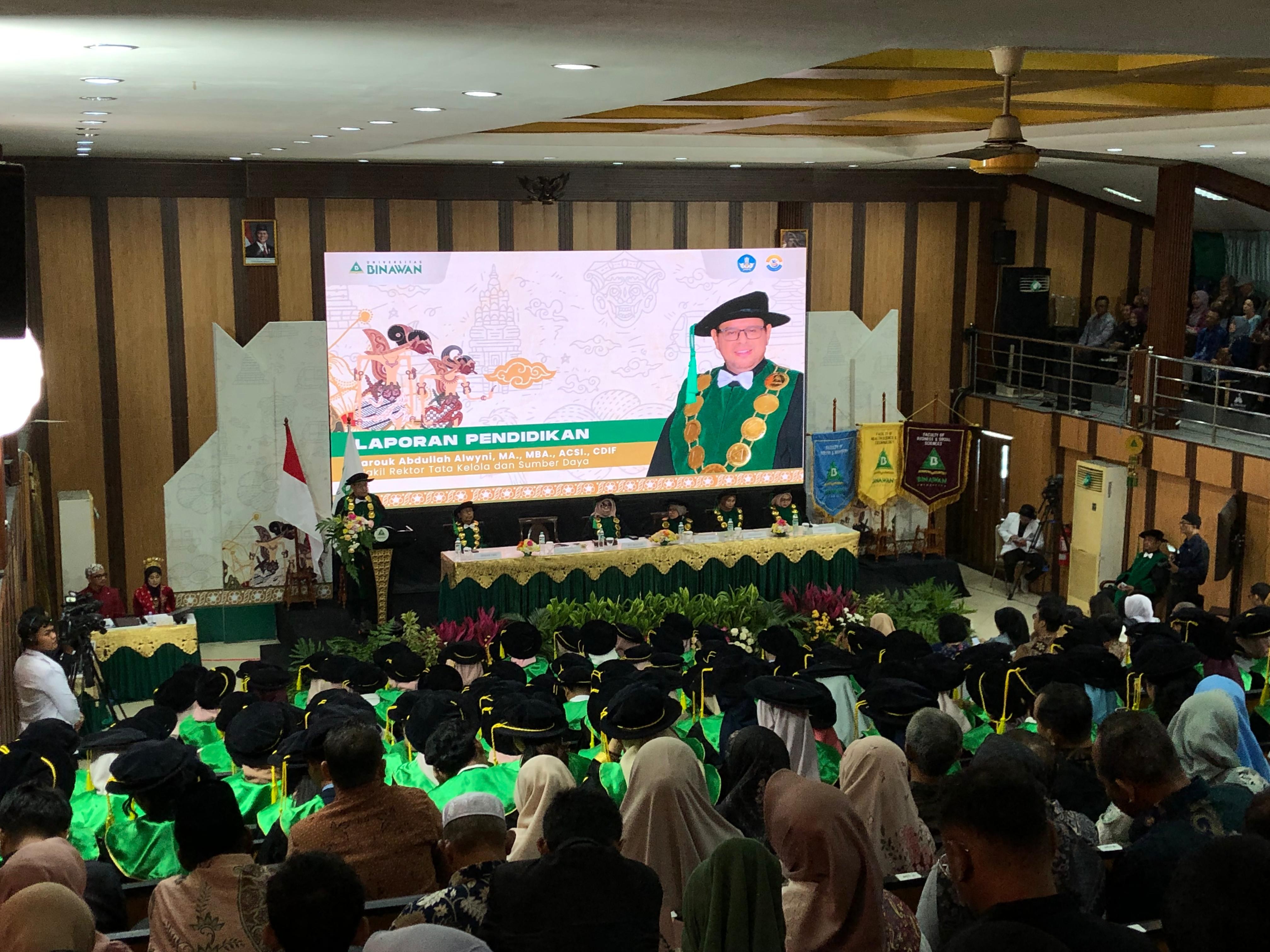 Wisuda 416 Lulusan, Universitas Binawan  Komitmen Lahirkan Sarjana Profesional Berdaya Saing Global