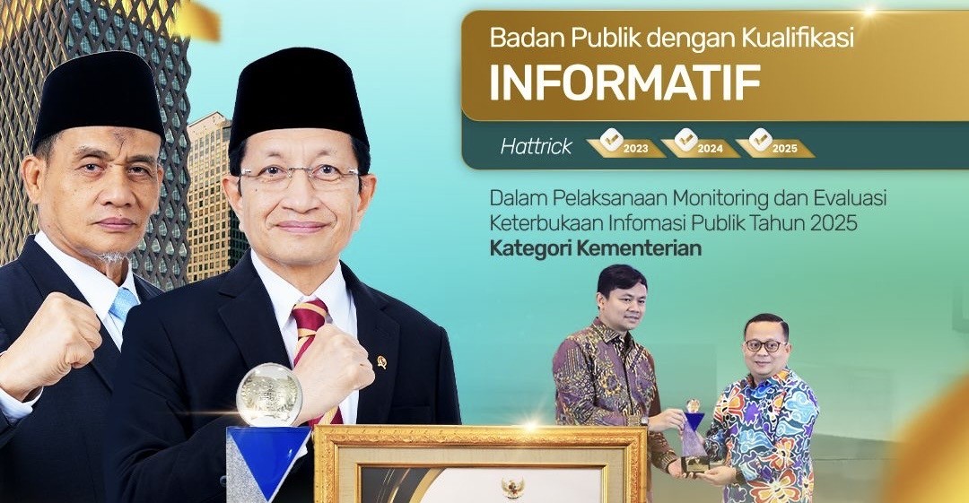 Kemenag dan 11 PTKIN Raih Anugerah Badan Publik Informatif 2025, Naik 120%
