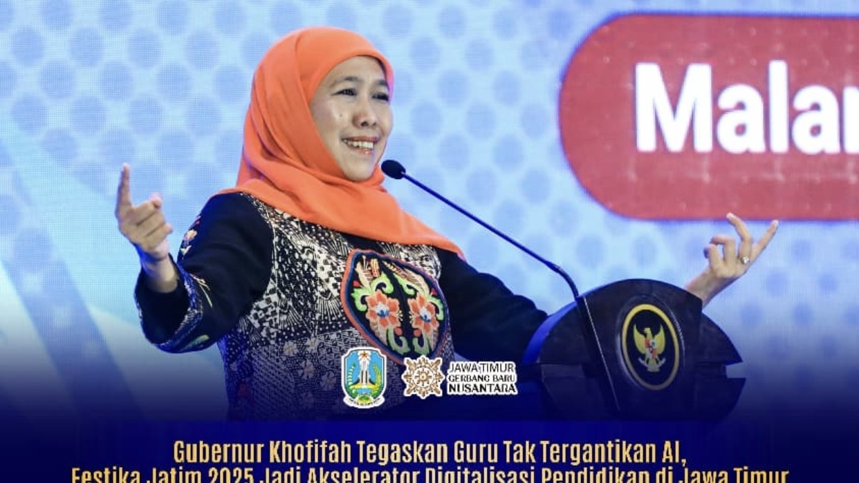 Gubernur Khofifah di Festival TIK Jatim 2025 : Peran Guru Tak Bisa Digantikan oleh AI