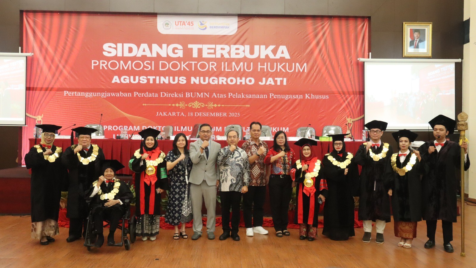Soroti Overkriminalisasi Direksi BUMN, Doktor Baru UTA’45 Tawarkan “Dua Gerbang” Kepastian Hukum