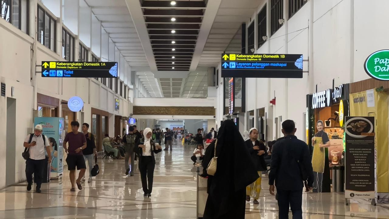 Mobilitas Nataru Naik, Bandara Juanda Catat Lonjakan di Sejumlah Rute Favorit