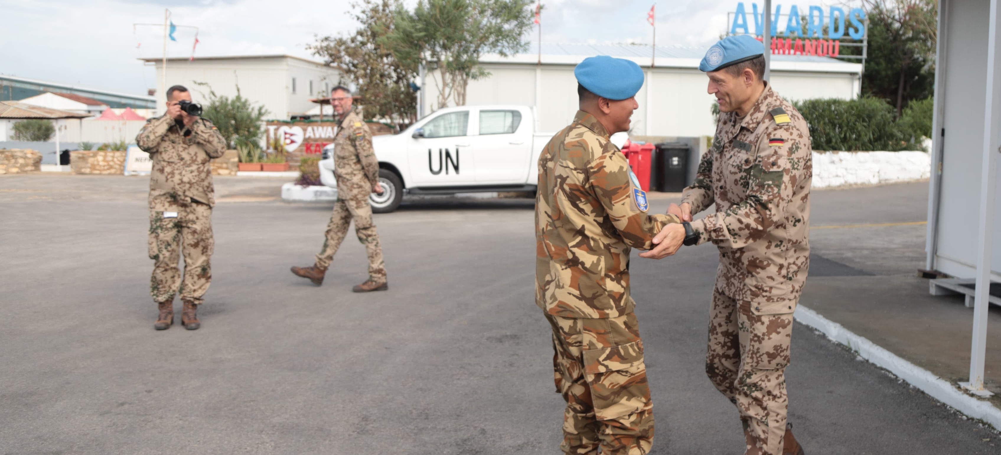Satgas MTF TNI Konga XXVIII-P/UNIFIL Laksanakan Courtesy Call di Naqoura Jelang Akhir Misi