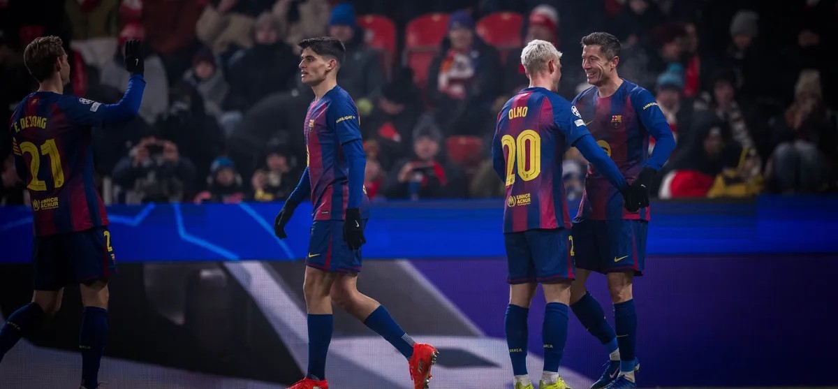 Barcelona Bangkit di Praha, Tekuk Slavia 4-2 dan Jaga Asa ke 16 Besar