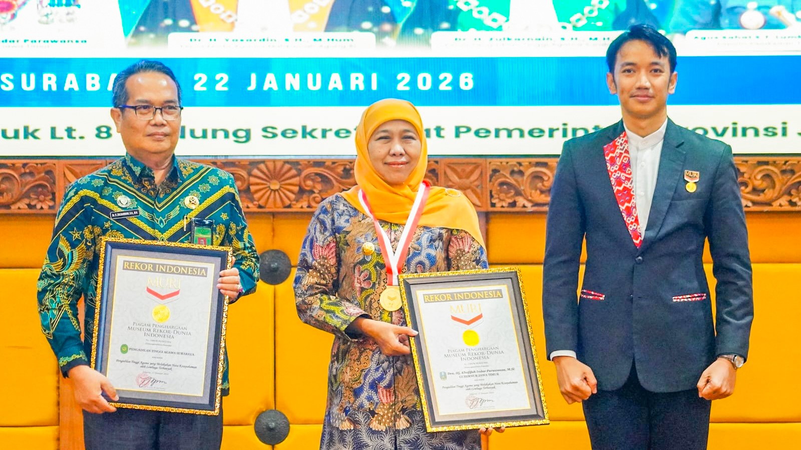 Gubernur Khofifah & Ketua PT Agama Surabaya Gelar MoU, Wujudkan Kepastian Hukum di Jatim