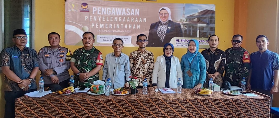 Siti Qomariyah Laksanakan Pengawasan Penyelenggaraan Pemerintahan di Desa Hurip Jaya