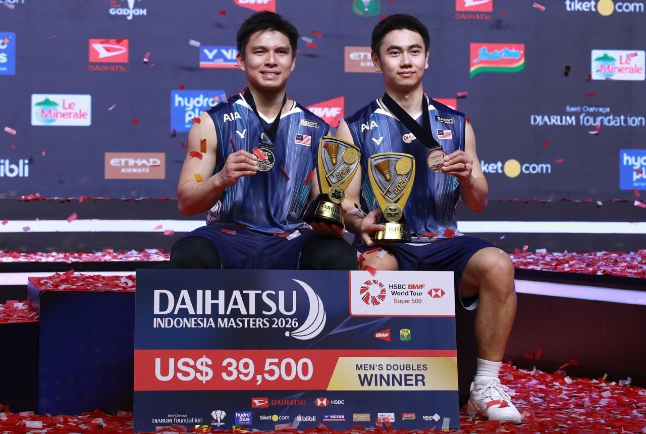 Tumbangkan Tuan Rumah Goh/Izzuddin Raih gelar Juara Indonesia Masters 2026